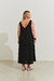 Vestido Liso Linho Preto - loja online