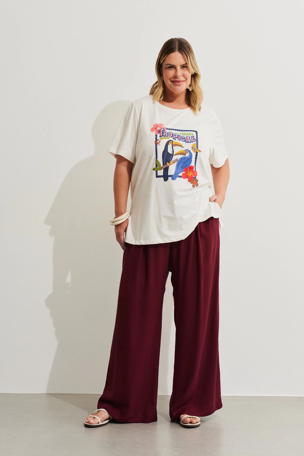 Camiseta Silk Off White