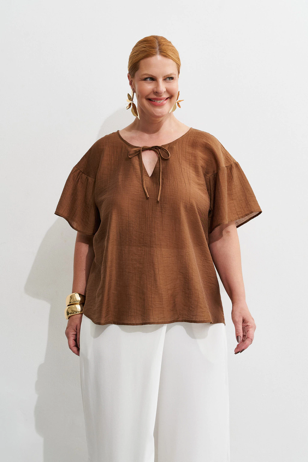 Bata Tencel Caramelo