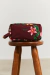 Necessaire Divisórias Flor de Lótus Vinho