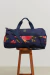 Bolsa De Viagem Faixa Em Lona Flor De Romã Marinho - comprar online