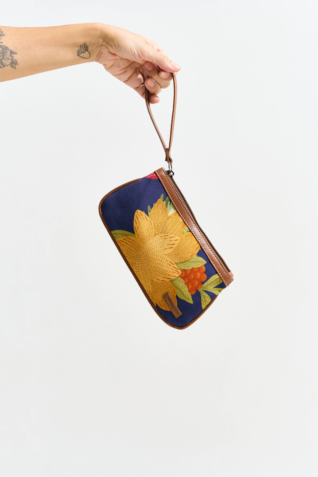 Bolsa de Mão Retangular Azul Marinho