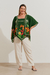 Kimono Estampado Localizado Verde - loja online