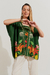 Kimono Estampado Localizado Verde - comprar online