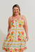 Vestido Estampado Brisa De Flor Plus Size Off White na internet