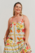 Vestido Estampado Brisa De Flor Plus Size Off White - Malagueta