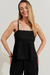 Regata Lisa Linho Preto - comprar online