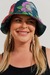 Chapéu Bucket Pregas Floral Petroleo - comprar online