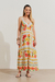 Vestido Longo Estampado Brisa De Flor Off White