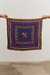 Lenço Localizado 65cm X 65cm Pimentas Azul