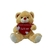 Urso Com Placa De Coração 21x18x27cm na internet