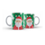 Caneca Porcelana Natal Com Caixa-Papai Noel e Boneco de Neve 325ml