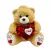 Urso Com Coração Bordado 45cm