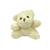 Chaveiro Ursinho Branco de Pelúcia 6 cm