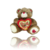 Urso com Coração Dourado 30cm