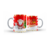 Caneca Porcelana Natal Com Caixa- Papai Noel e Árvore 325 ml