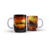 Caneca Porcelana Com Caixa Haloween Lua Laranja 325ml