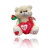 Urso Com Coração É Flor 23cm - Kibichinhos de Pelúcia