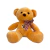 Urso com Laço Xadrez e Coração 20cm - loja online