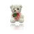 Urso Com Flor 20cm na internet