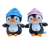 Pinguim P Com Mochila 13x12x23cm
