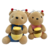 Urso M Abelha Com Pote De Mel 27x24x35