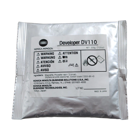 Revelador Konica Minolta DV-110K 8936-488 KM 7115 / 7118 / 7218 | Bizhub 162 / 180 / 181 / 210 / 211