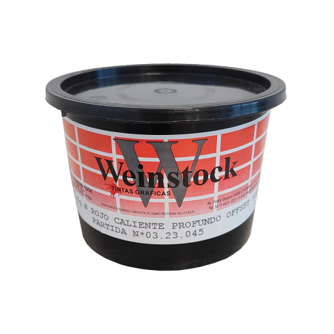 Tinta oleorresinosa rojo caliente profundo Weinstock 90012 x 1 kg