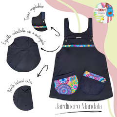 Jardinero Entallado Mandala - Hola educ