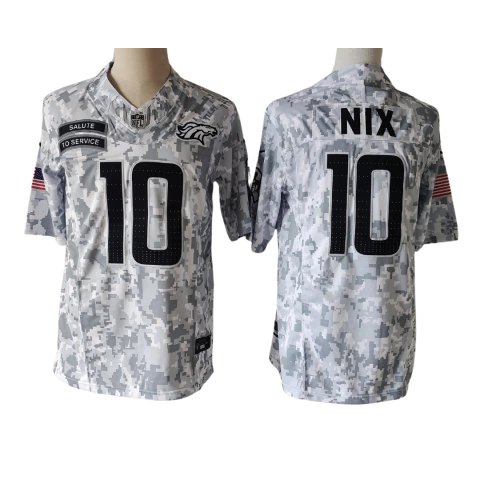 Camisa Denver Broncos Salute To Service Nike Masculina - Bo Nix