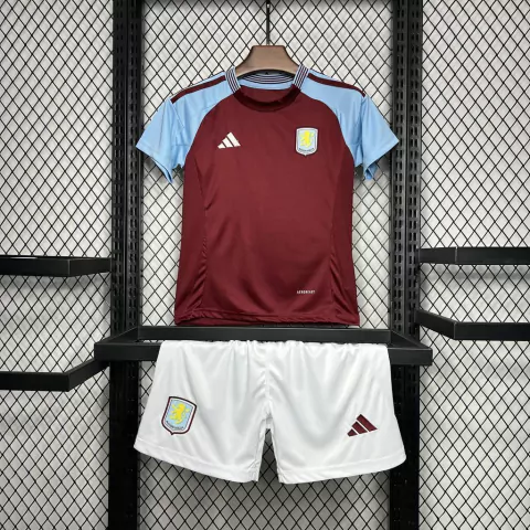 Conjunto Infantil Aston Villa Home 24/25 - Adidas