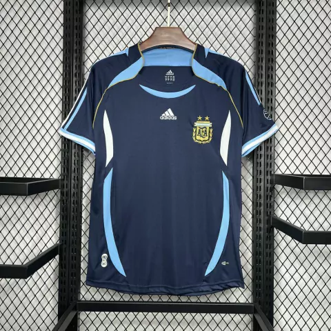 Camisa Seleção Argentina Retrô 2006 Azul Escuro - Adidas
