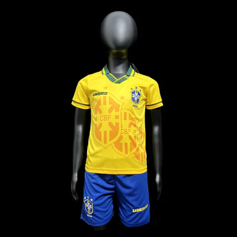 Conjunto Infantil Retrô Brasil 1994 - Umbro
