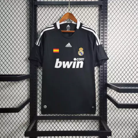 Camisa Real Madrid Retrô 2008/2009 Preta - Adidas