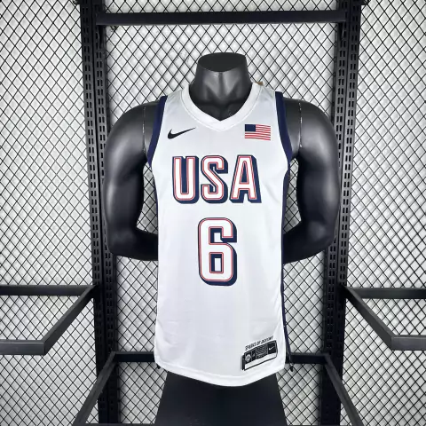 Regata Estados Unidos Olimpíadas 2024 - Nike - Swingman - Branca
