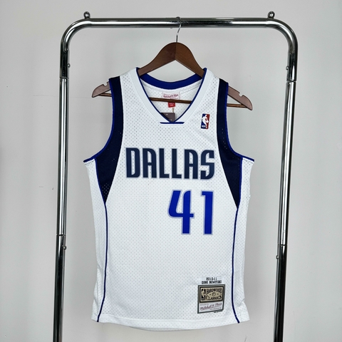 Regata Dallas Mavericks - Mitchell & Ness - Dirk Nowitzki - Branca