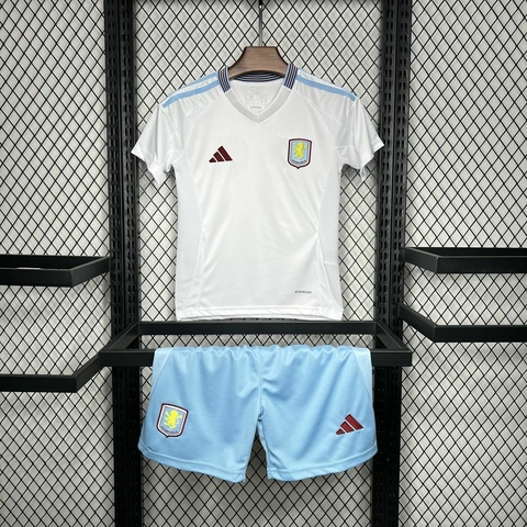 Conjunto Infantil Aston Villa Away 24/25 - Adidas