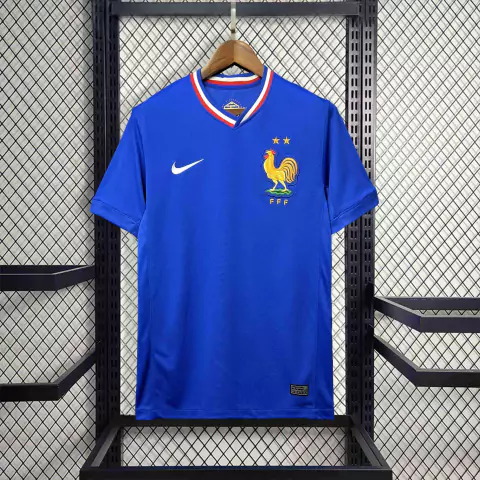 Camisa Seleção França I 2024 Azul - Nike - Masculino Torcedor