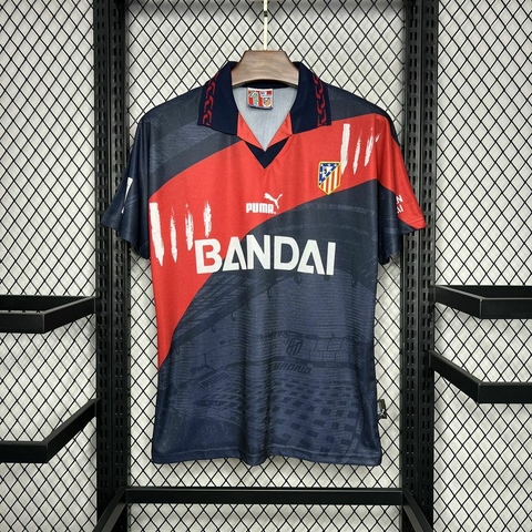 Camisa Atlético de Madrid Retrô 1996/1997 Vermelha e Preta - Puma