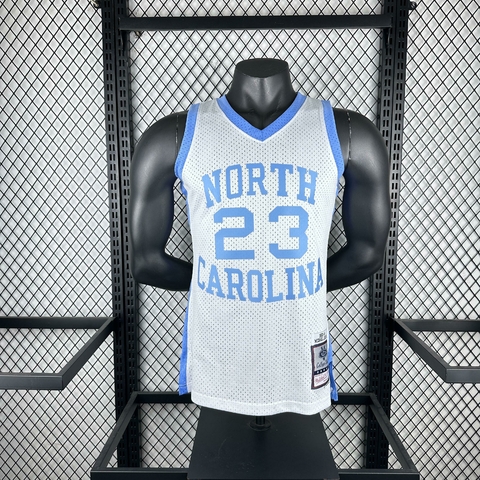 Regata Carolina do Norte Michael Jordan - Mitchell & Ness - Branca