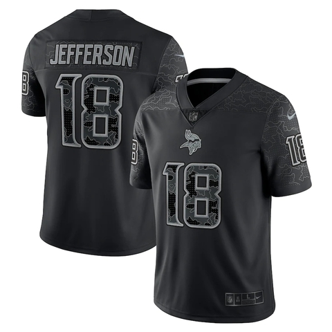 Camisa Minnesota Vikings Edição Limitada Nike Masculina - Justin Jefferson - Preta
