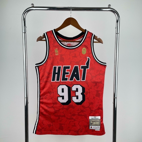 Regata Miami Heat - BAPE X Mitchell & Ness - Vermelha