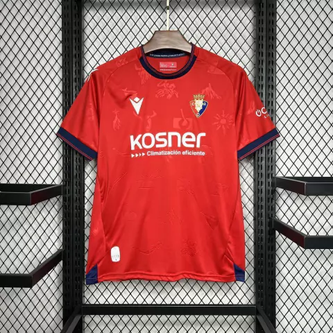 Camisa Osasuna Home 24/25 - Macron - Masculino Torcedor