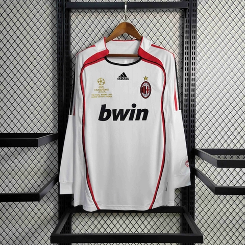 Camisa Milan Retrô 2006 Manga Longa Branca - Adidas