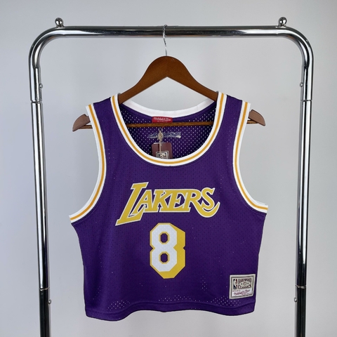 Cropped Los Angeles Lakers - Mitchell & Ness - Roxo - Feminino