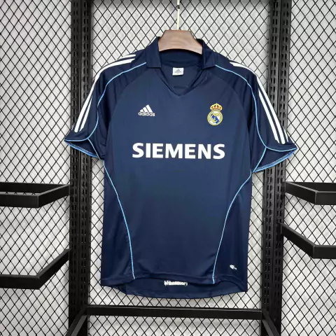 Camisa Real Madrid Retrô 2005/2006 Azul Escuro - Adidas