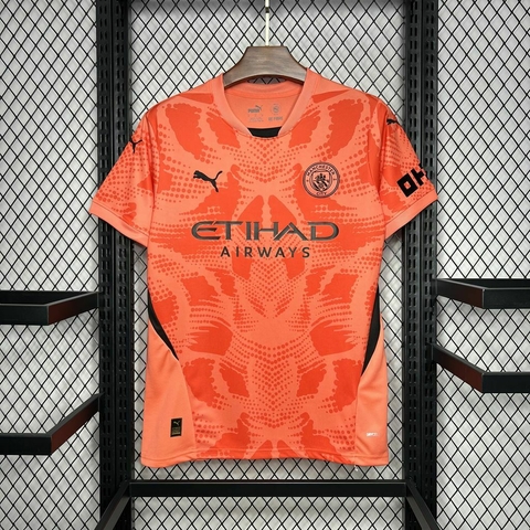 Camisa Manchester City Goleiro 24/25 Laranja- Puma - Masculino Torcedor