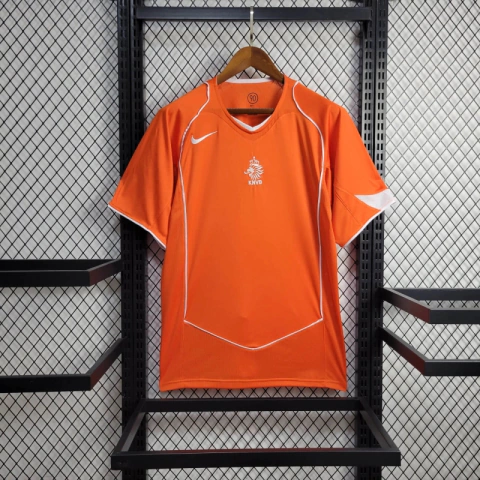 Camisa Holanda Retrô 2004 Laranja - Nike