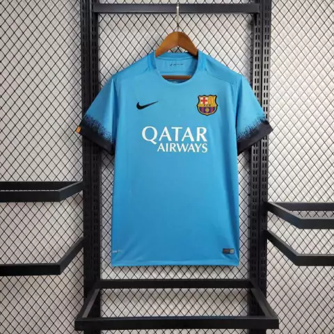 Camisa Barcelona Retrô 2015/2016 Azul - Nike