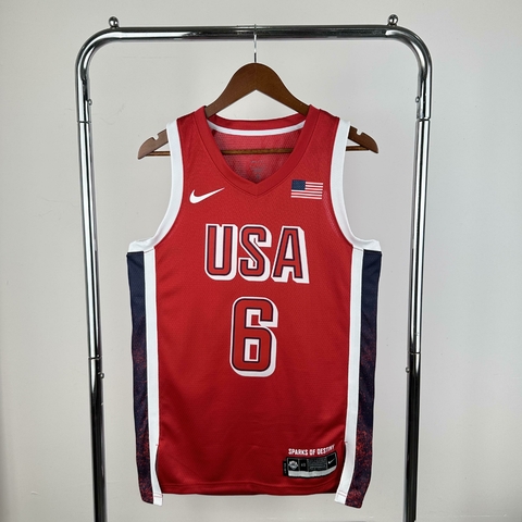 Regata Estados Unidos Olimpíadas 2024 - Nike - Swingman - Vermelha